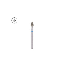 Бори алмазні турбінні (сливка), medium, синій, 008163 Luster Dent FO-31,шт