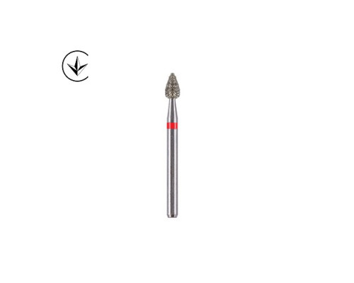 Боры алмазные турбинные (сливка), medium, красный, 008170 Luster Dent FO-30F,шт