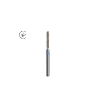 Бори алмазні турбінні (фісурний з пласким кінчиком), medium, синій, 008484 Luster Dent SF-12,шт