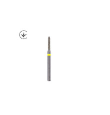 Бори алмазні турбінні (фісура-олівець), super fine, жовтий 008620 Luster Dent SO-22EF,шт