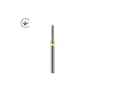 Боры алмазные турбинные (фисура-карандаш), super fine, желтый 008620 Luster Dent SO-22EF,шт