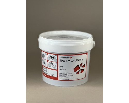 С-силікон Zetalabor (Зеталабор) Putty-Hard високотемпературний (до 140С), 5кг + 2 Indurent Gel 60мл, C400798 Zhermack